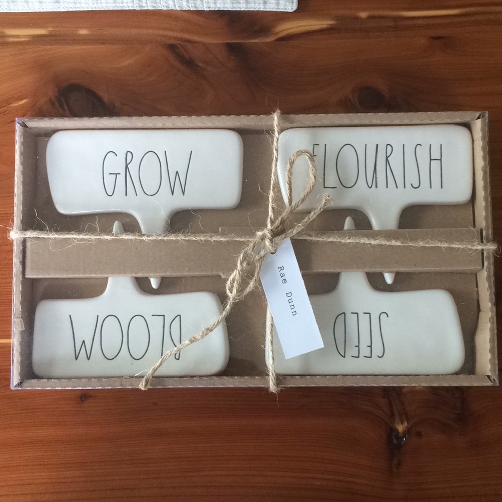 Rae Dunn Garden Markers Plant Stakes